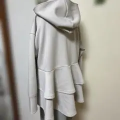 大きいサイズフード付き半コート