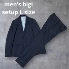セットアップ　ウール　メンズビギ　ブラック