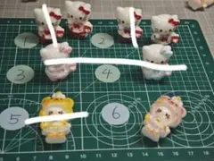 ハローキティ デコレーションパーツ 6個セット