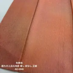 色無地 膨れの上品な地紋 裄65 暈し 紋なし 正絹 AK-6946