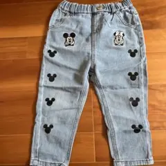 【a.m.y.r様専用】ミッキー ミニー 刺繍 デニムパンツ 90