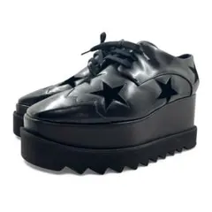 ステラマッカートニー エリス 37.5 スニーカー 厚底 スター フェイクレザー