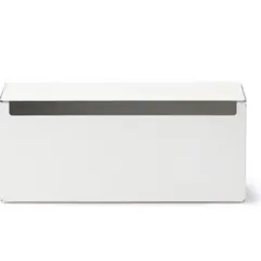 無印良品 スチールタップ収納箱 フラップ式 ホワイトグレー