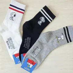 SNOOPYソックス3足セット