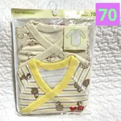 【新品未開封】ユニクロ　前開きボディスーツ(長袖)チップとデール　2枚組　70㎝