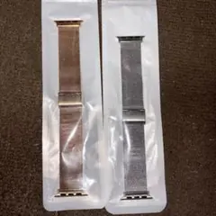 A*.様 Apple Watch メッシュバンド ブロンズゴールド シルバー