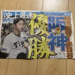 阪神タイガース 優勝記念新聞 A3サイズ