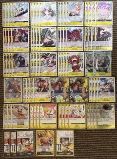 ワンピースカード　神の島の冒険　黄ルフィデッキパーツ　SEC SR