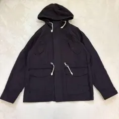 nn477 マウンテンパーカー L 黒 ナイロン ミリタリー フルジップ 長袖