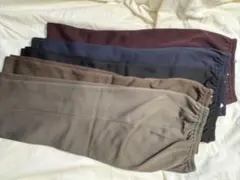 5L 裏起毛パンツ 5色セット