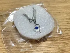 ネックレス　ハート　ブルー　シンプル