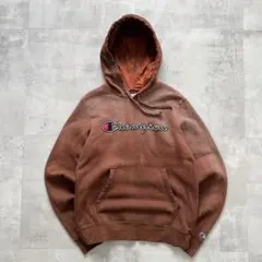 一点物Boro　鬼フェード　ボロ　パーカー　褪色　スポーツ　ワッペン　ロゴ　S