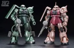 HG1/144SCALE シャア専用ザク＆量産型ザク メタリックエディション
