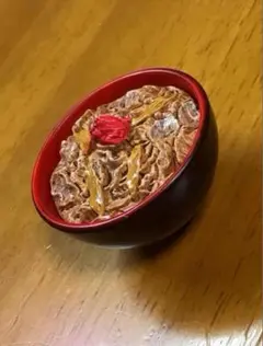 ミニチュアフード食品サンプルgohannご飯 食べ物 牛丼・牛めしのサムネイル