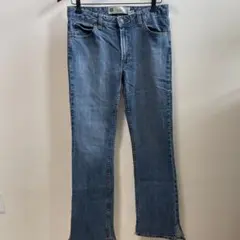 ギャップ【L】海外古着ダメージ加工風ブーツカットデニム フレアY2 Kストレッチ