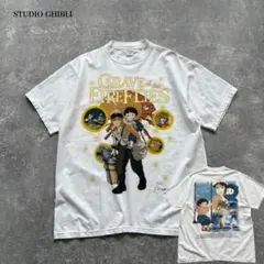 火垂るの墓 清太&節子 Tシャツ XL ブラック ジブリ - メルカリ