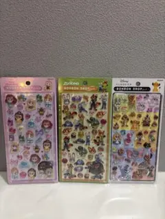 【国内正規品】ボンボンドロップシール　クラシック　プリンセス　ズートピアセット
