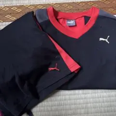 Puma 半袖Tシャツ 黒/赤