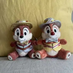東京ディズニーランド30周年 チップとデール ペアぬいぐるみキーホルダー