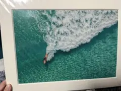 サーフィン アート写真 エメラルドグリーン