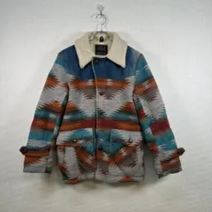 EDWIN 多色幾何学模様 ジャケット Sサイズ(日本サイズM相当）