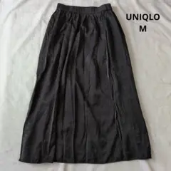 ユニクロ　UNIQLO　ロングスカート　М　ブラック