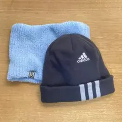 adidas ニット帽 （54〜57cm）　ネックウォーマー