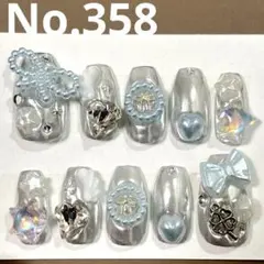 358オーダーネイル　ネイルチップ　ウィッシュコア　ドット　平成