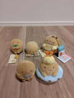 すみっコぐらし　とんかつセット　てのりぬいぐるみ　ぶらさげぬいぐるみ