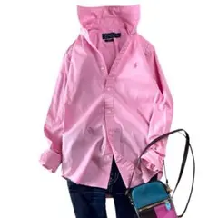 極美品 XL ラルフローレン ピンクポニー フリースバスケットボールジャケット 極美品 XL ラルフローレン ピンクポニー フリース