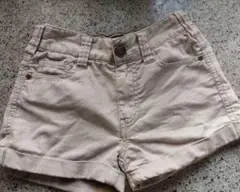 ベージュ 短パン 前面ポケット付き
