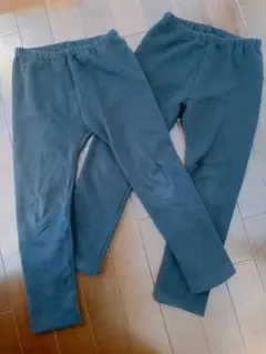 UNIQLO 裏起毛 ロングパンツ 110cm ブラック