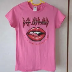 【新品】Def Leppard ピンク Tシャツ M