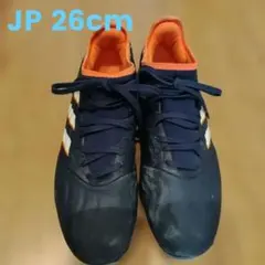 adidas サッカーシューズ スパイク ネイビー オレンジ　26cm