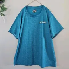 未使用【YONEX 】テニスウェア Tシャツ ブルー L　記名ありのサムネイル