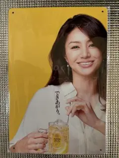 新品未開封　井川遥　オマージュブリキ看板10