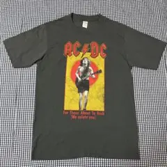 新品！ROCK DEPTロックデポ　AC/DCヴィンテージTシャツデッドストック Right-on tシャツ 「GOOD ROCK SPEED」ヴィンテージ加工Tシャツ