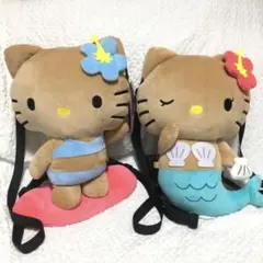 ハローキティ　ぬいぐるみ　リュック　マーメイド　日焼けキティ　バッグ　レア　希少
