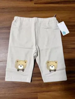 【新品、未使用】5分丈　スパッツ　レギンス　90cm　パンツ　くまプリントのサムネイル