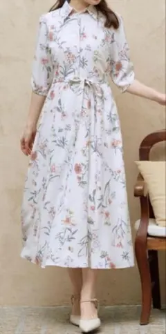 新品　クラシカルフラワーワンピ Noela ノエラ ワンピース