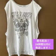 GUNS N' ROSES タンクトップ　ノースリーブ　スカルプリント
