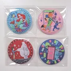 ディズニー刺繍缶バッジ2　リトルマーメイド・ベイマックス・ズートピア・モンスター