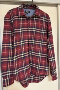 （中古）赤チェックシャツ　サイズL