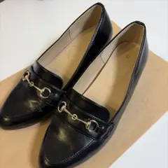 HARUTA PASSAGE ブラックパンプス