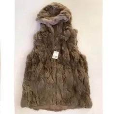 tiedeur タグ付き美品11サイズL ￼毛皮 レッキス ファー ベスト ジレ