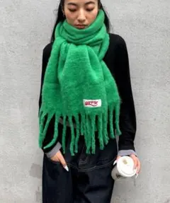 WHO'S WHO gallery SLOPPYアソートマフラー　緑