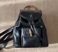 ✨美品✨グッチ リュックサック バックパック バンブー 巾着 レザー