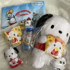 サンリオ 当りくじ　ローソンからあげクン　ポチャッコぬいぐるみ　指人形