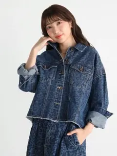 Vin レオパードデニムジャケット　新品　ヤマダヤ