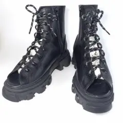 RODEO CROWNS 厚底 サンダルブーツ L 黒 美品